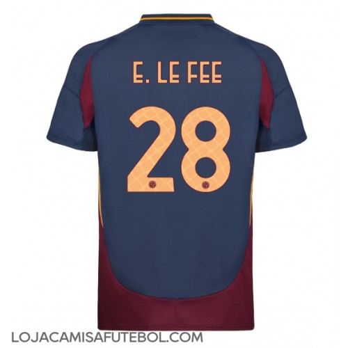 Camisa de Futebol AS Roma Enzo Le Fee #28 Equipamento Alternativo 2024-25 Manga Curta